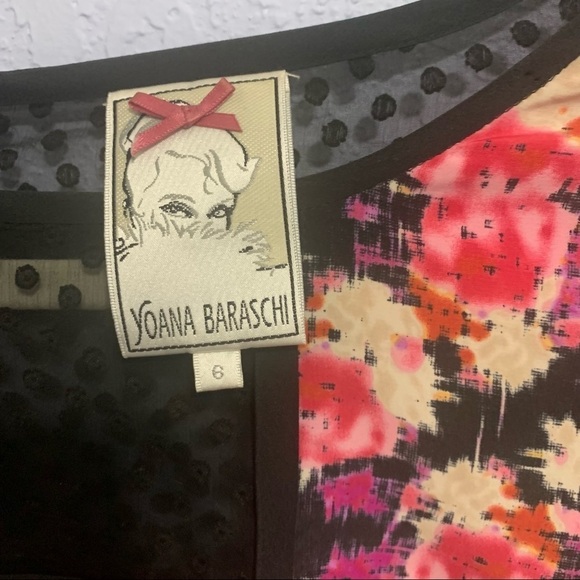 Yoana Baraschi Black Multi Print Tunic Mini Dress - Picture 2 of 7